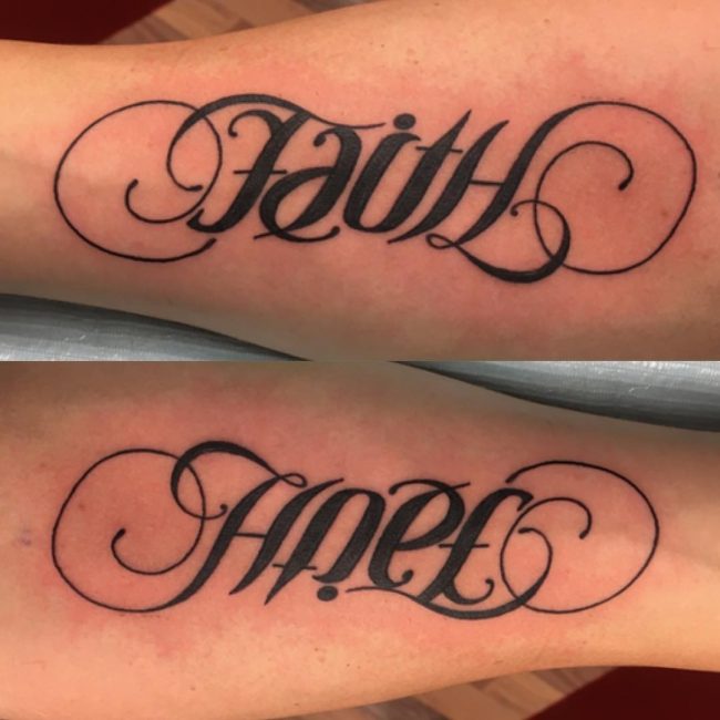 40+ Best Ambigram Tattoos Design and Ideas